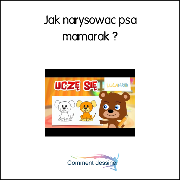 Jak narysować psa mamarak